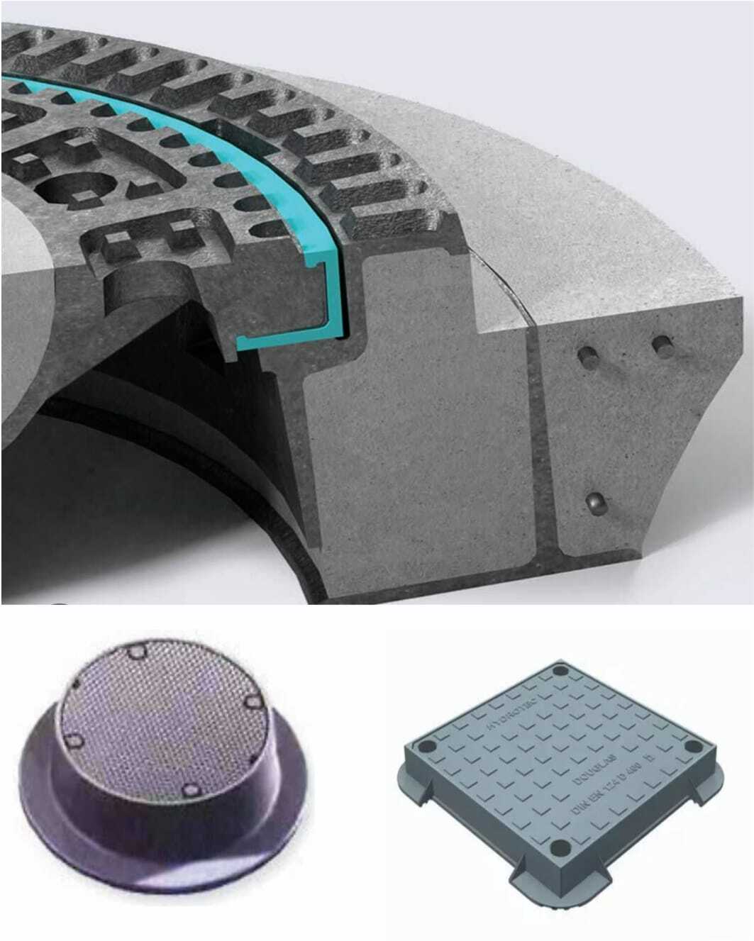 Water Tight Manhole Cover - Material: Composite Material