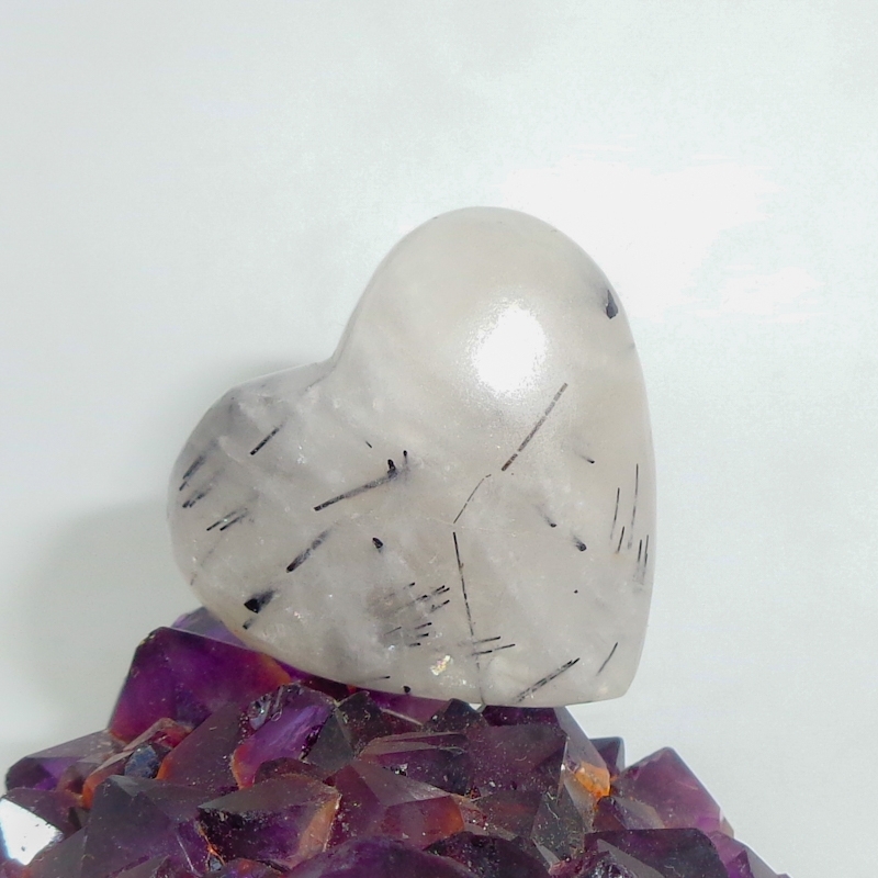 Multi Black Rutile Hearts For Home Decoration