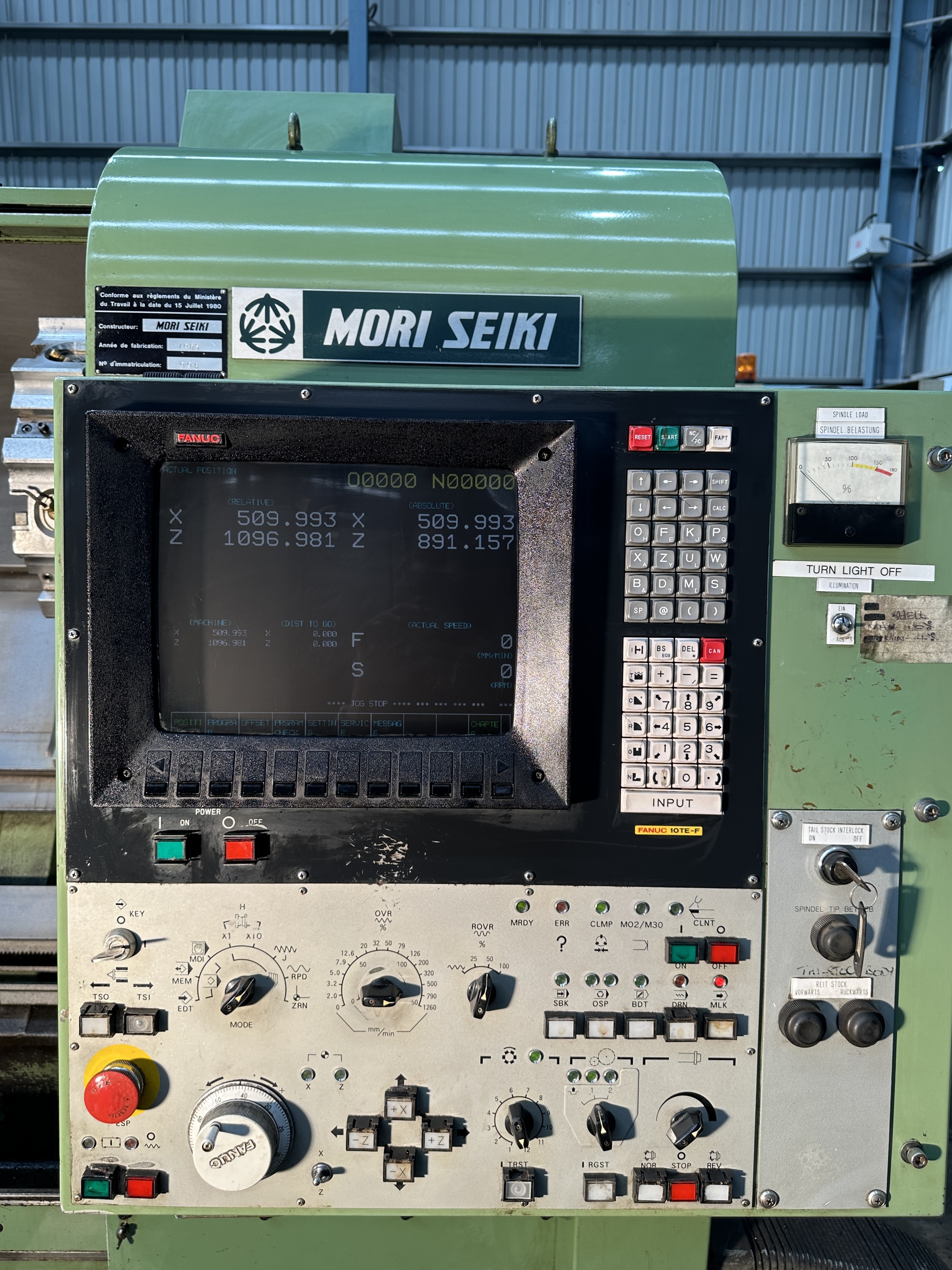 Mori Seiki Sl 5h Cnc Lathe