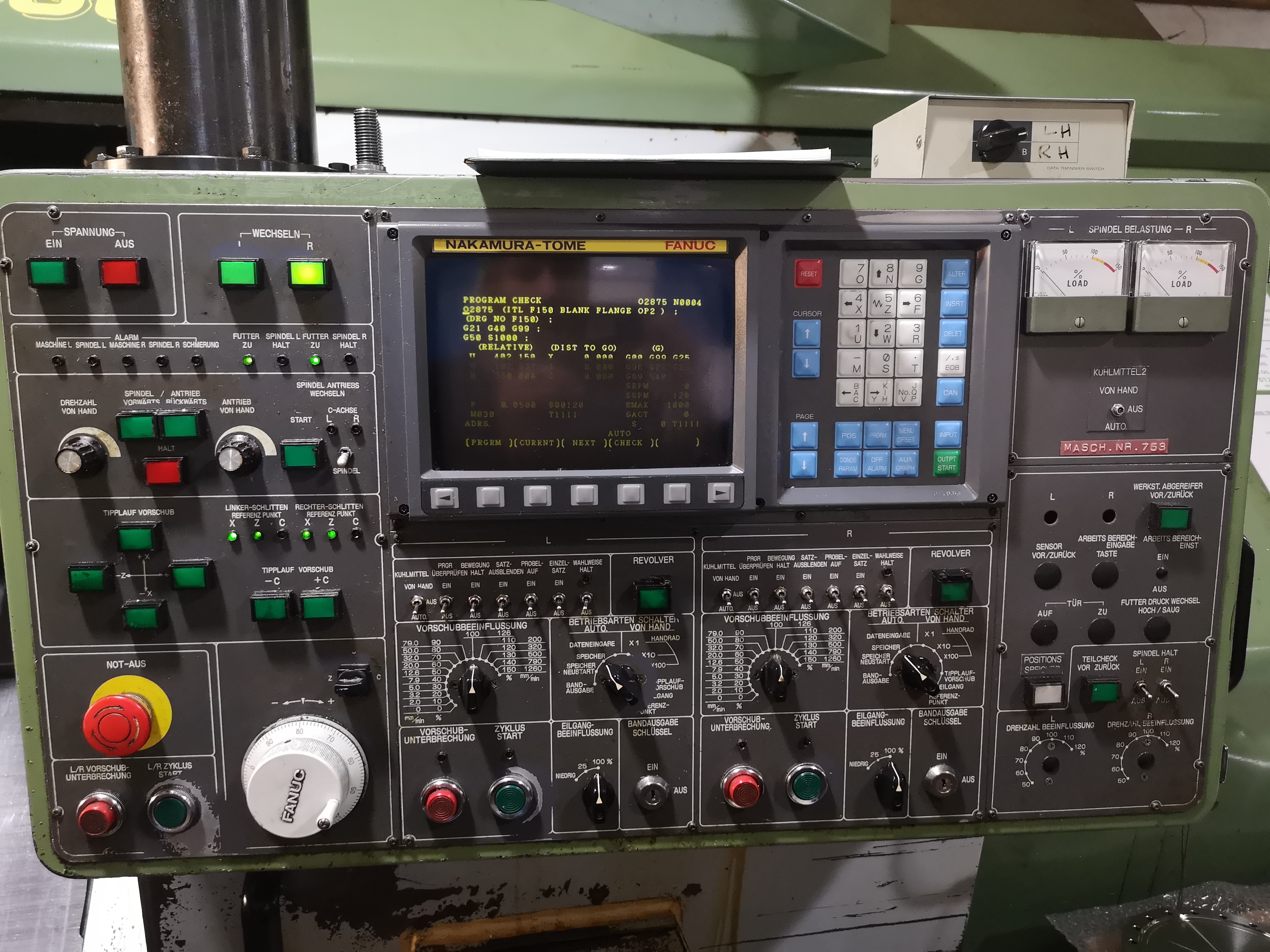 Nakamura Tome Tw-30 6 Axis Cnc Turn Mill Center