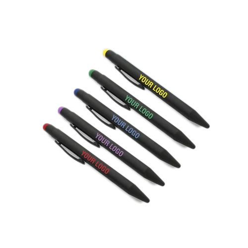 कलर स्टाइलस के साथ ब्लैक पेन