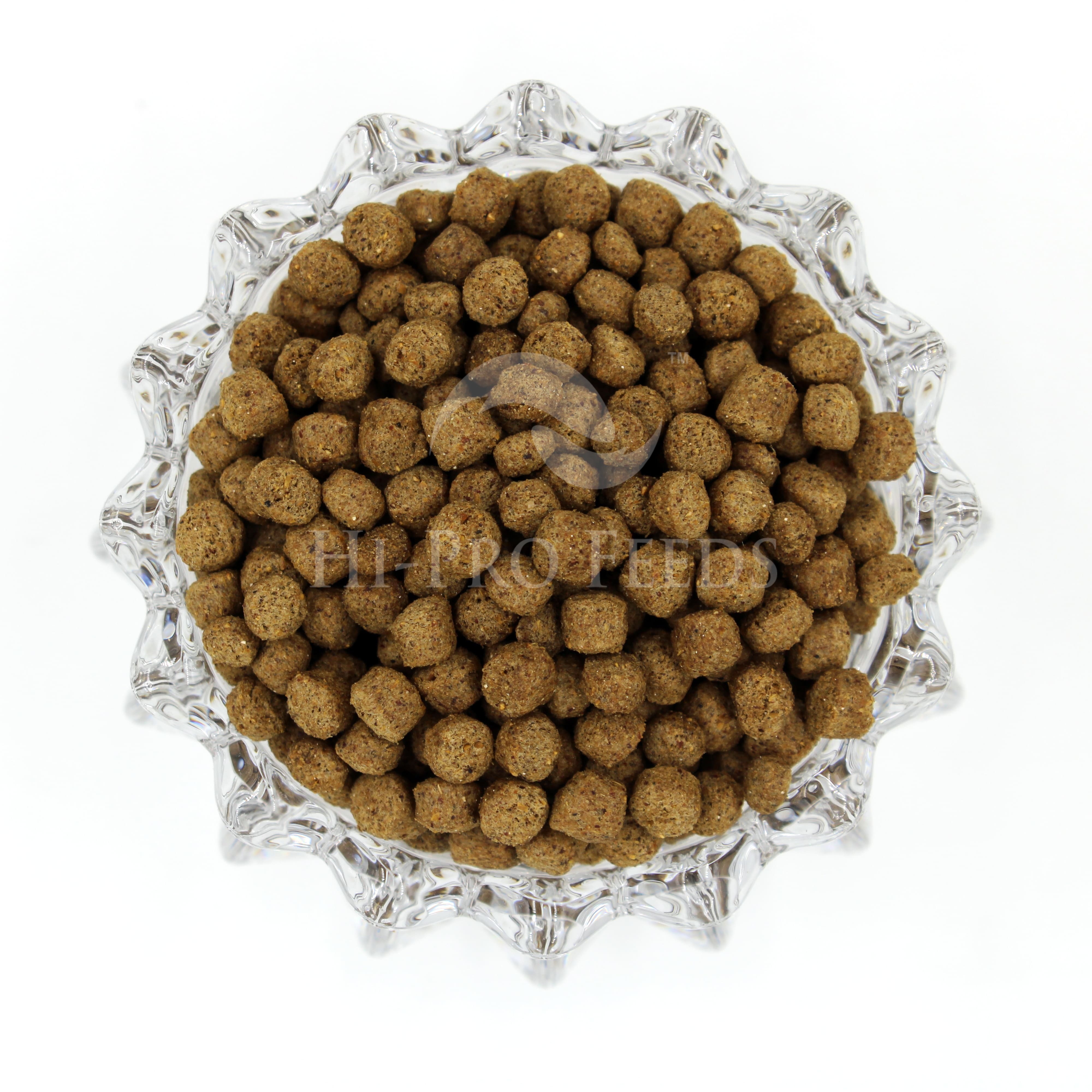 24/4 Premium Floating Fish Feed - 3mm & 4mm Pellet Size, Brown Color | Complete Nutrition For Fish Growth, Balanced Feed, Prevents Water Pollution