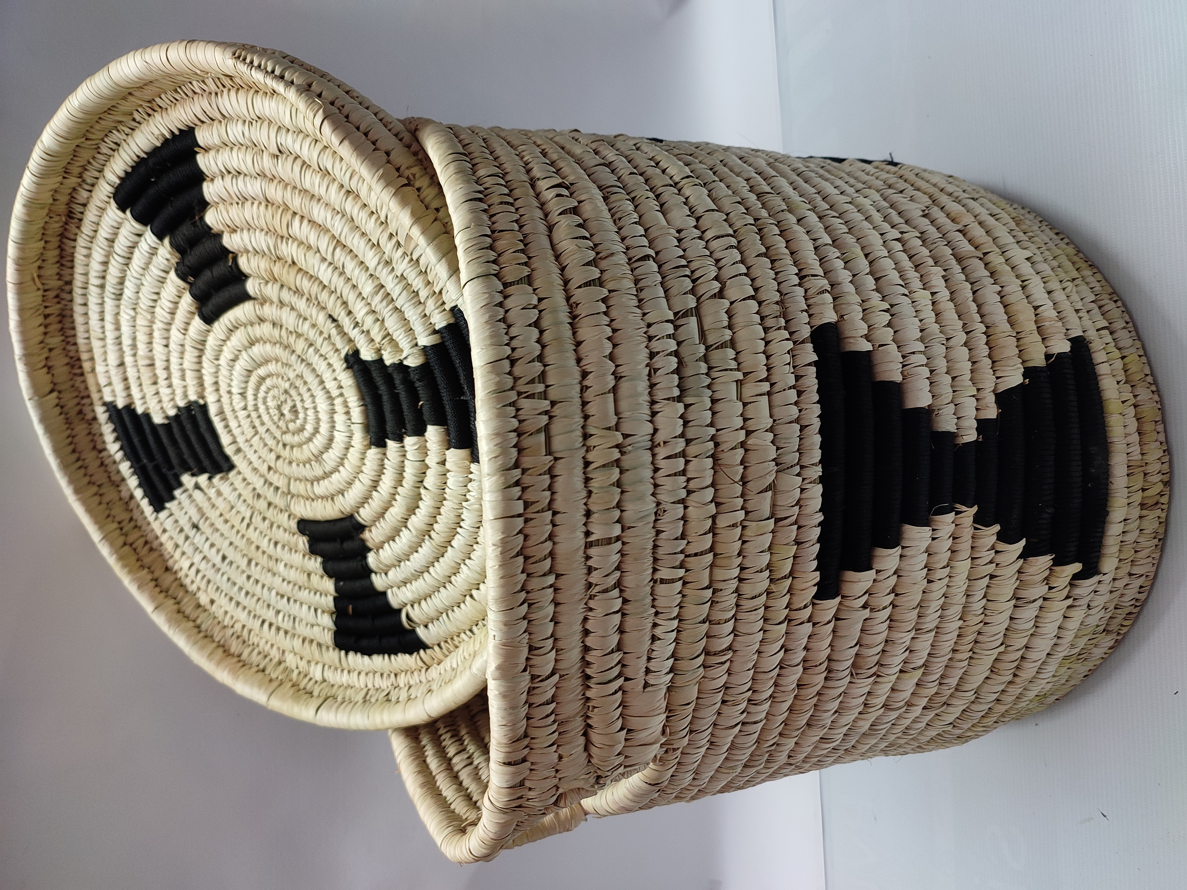 Sabai Grass Handwoven Storage Basket - 12x12 Inches | Durable Eco-friendly Material, Modern Arts Design, Customization Available