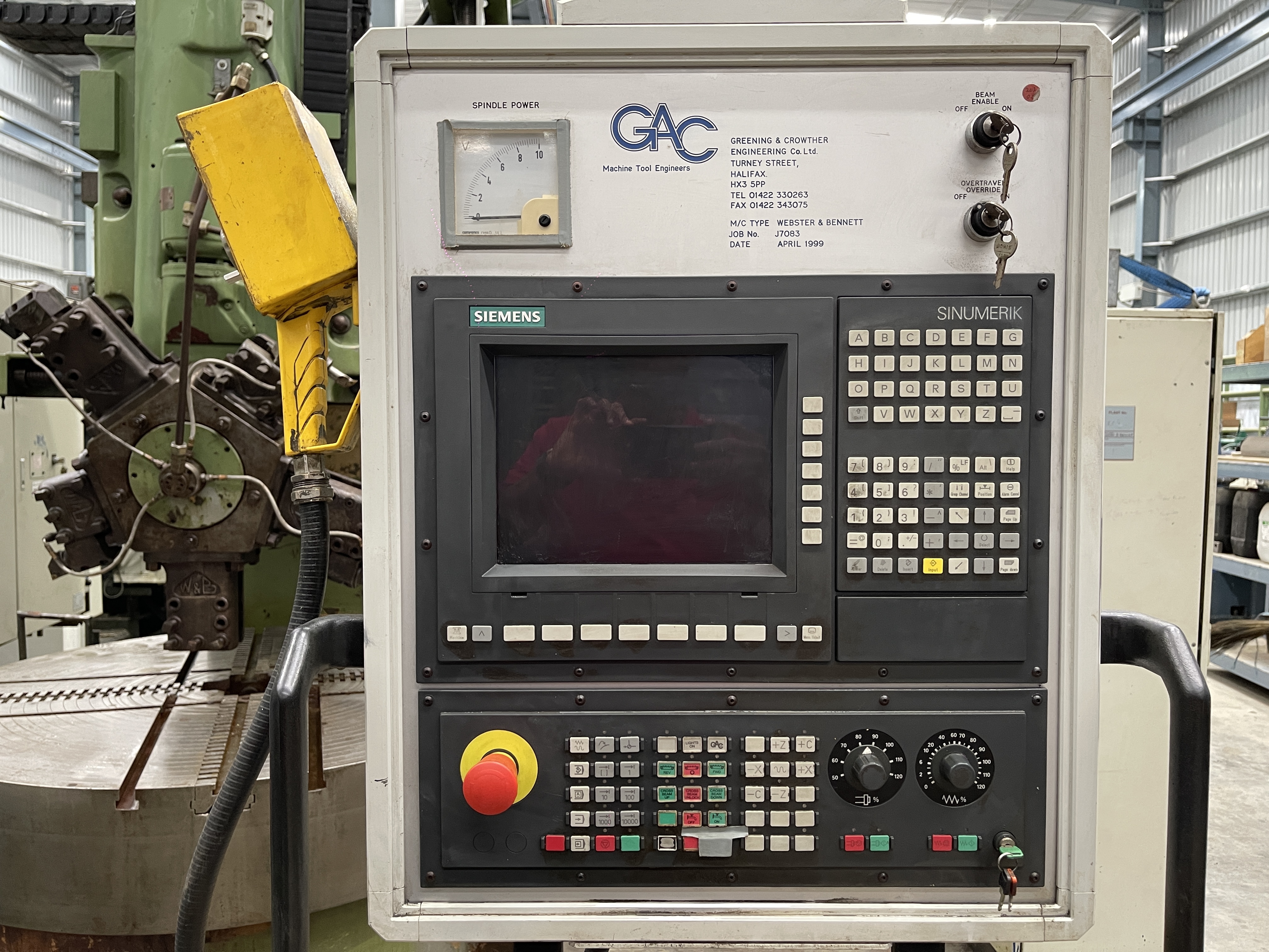 Webster And Bennett 48 Cnc Vtl