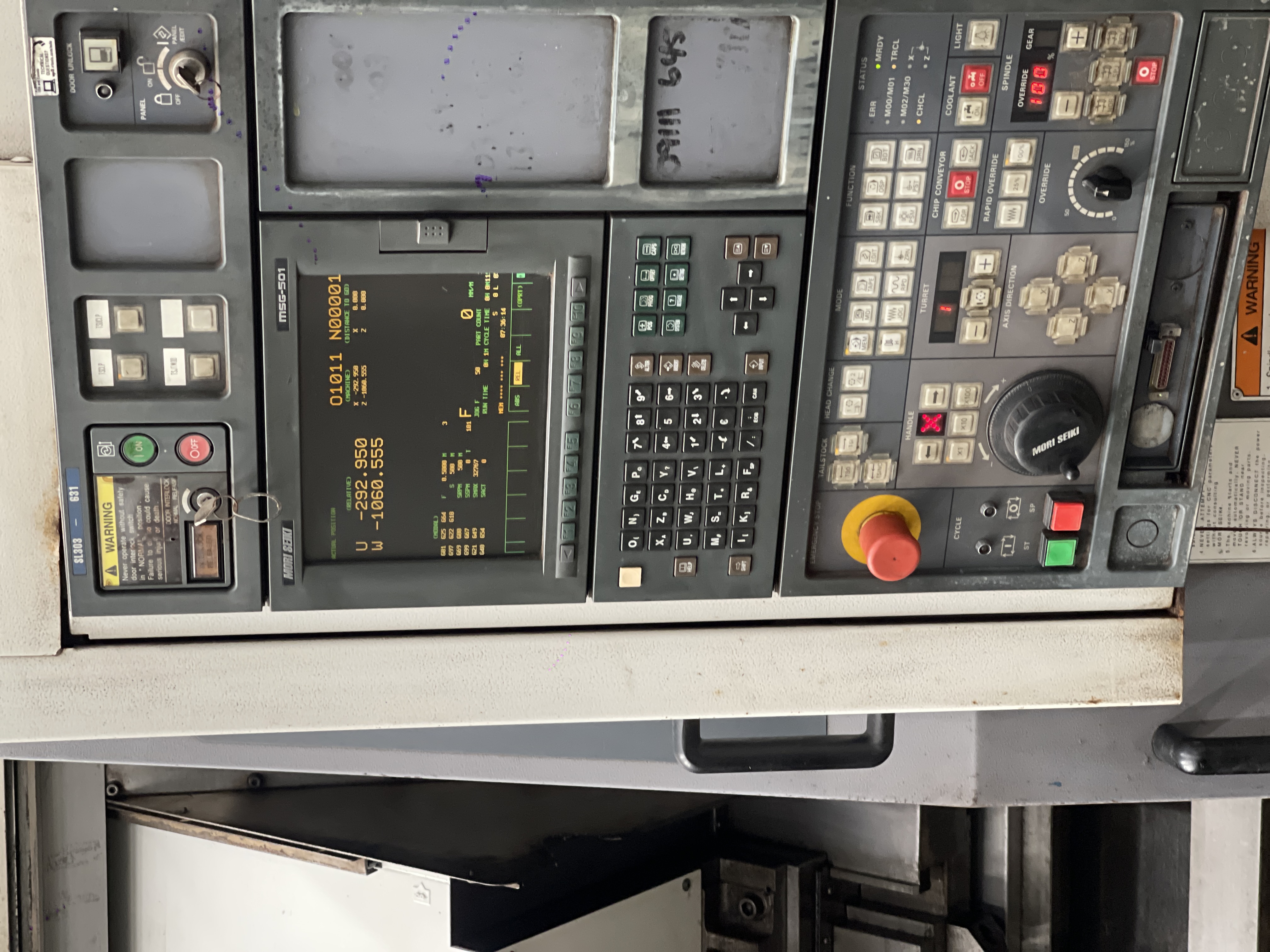 Mori Seiki Sl-303b/1500 Cnc Lathe