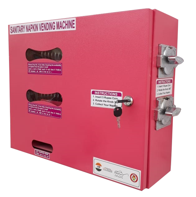 Sanitary Napkin Vending Machine - Stainless Steel, Various Sizes Available | Lcd Touchscreen Display, 1-year Warranty, Automated Features