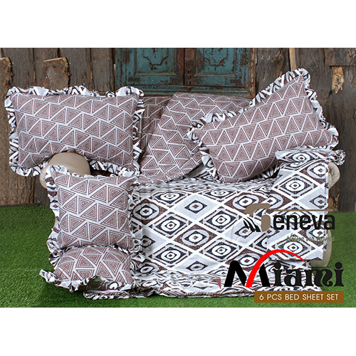 अलग-अलग उपलब्ध मियामी 6 पीस बेडशीट सेट
