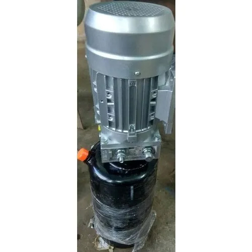 Ac Hydraulic Power Pack - Mild Steel, 240 Volt, Black & Silver | 1 Year Warranty, Industrial Use, Powerful Hydraulic Force