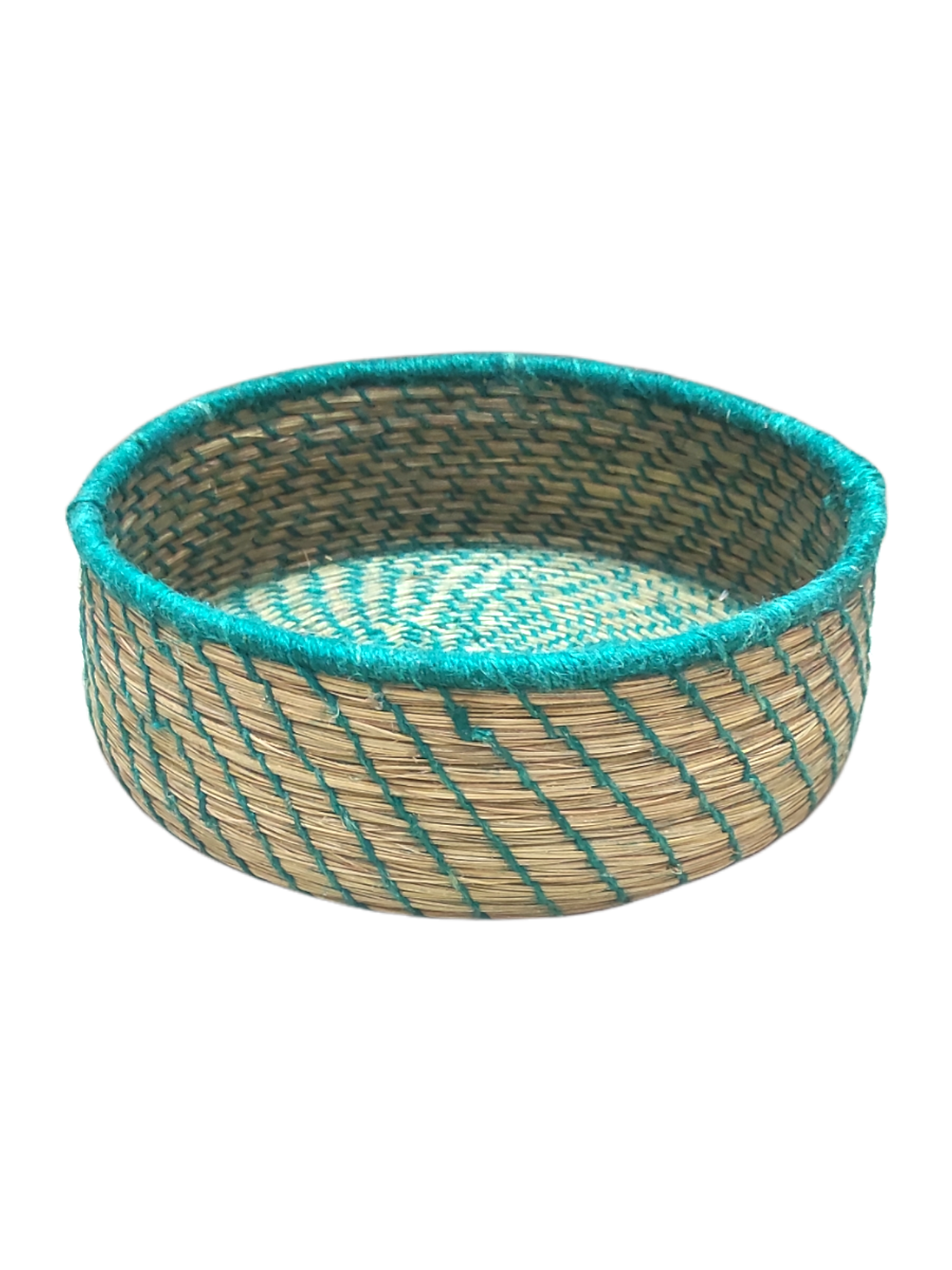 Sabai Grass Handmade Tray - 10 Inch X 3 Inch | Natural Grass Color, Durable, Eco-friendly, Bio-degradable, Hand-woven By Artisans