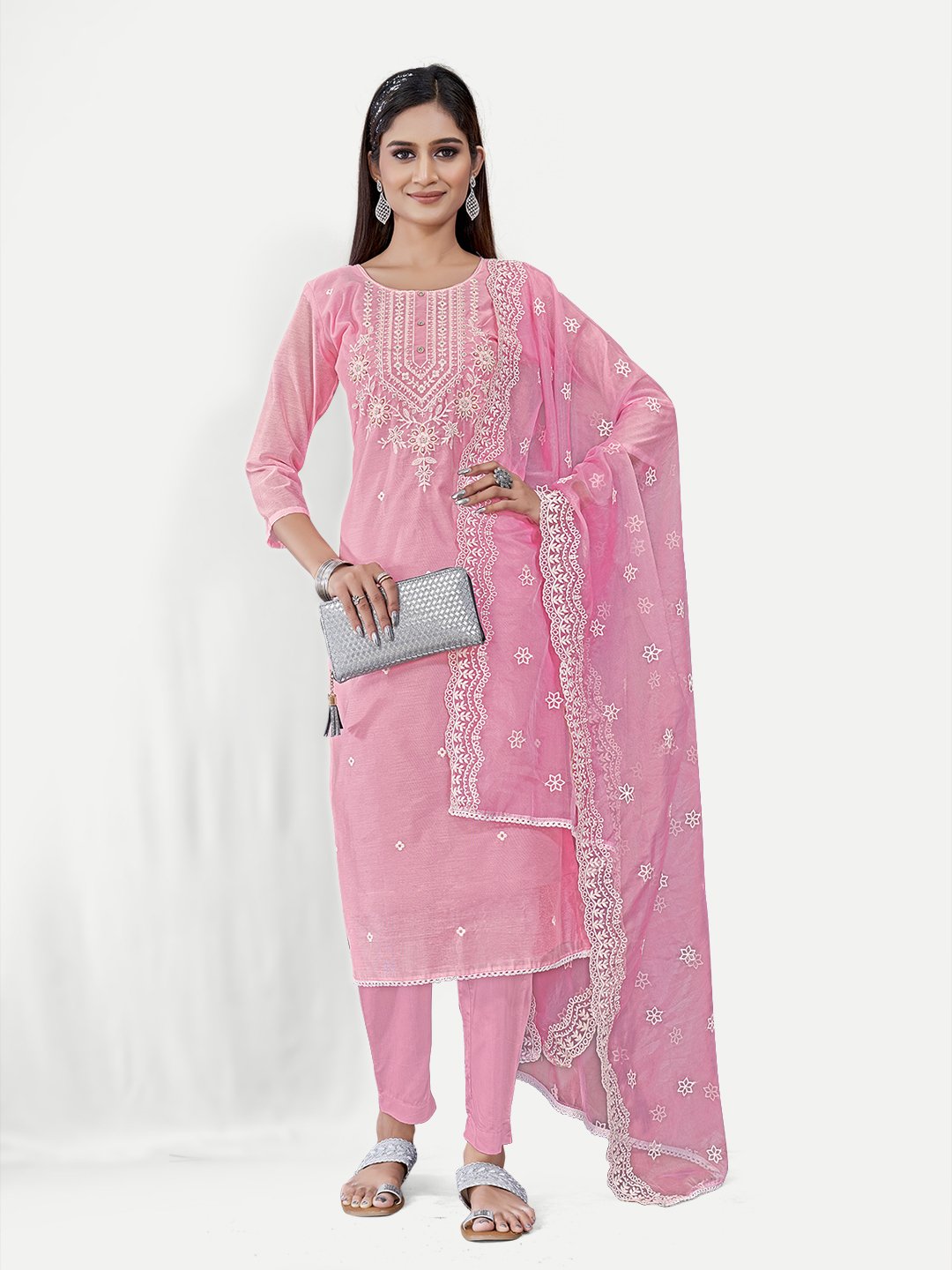 Unstitched Embroidery Suit 54