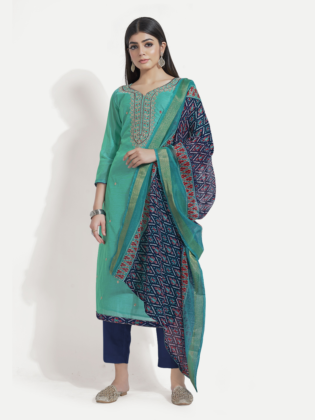Unstitched Embroidery Suit 56