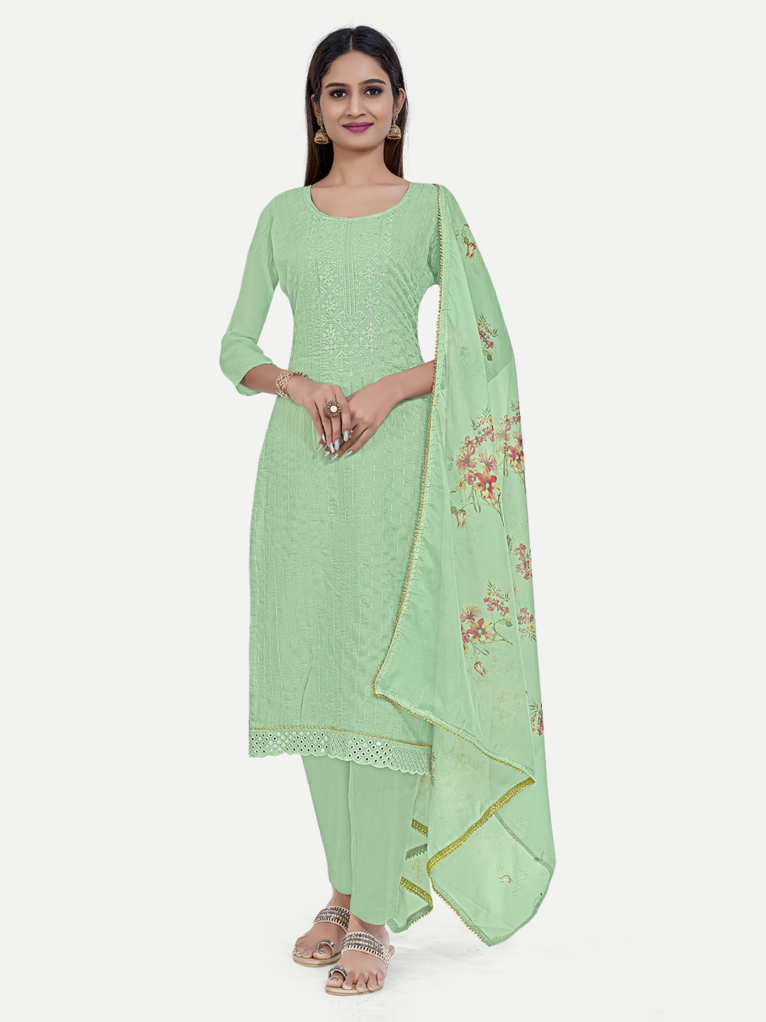 Unstitched Embroidery Suit 57