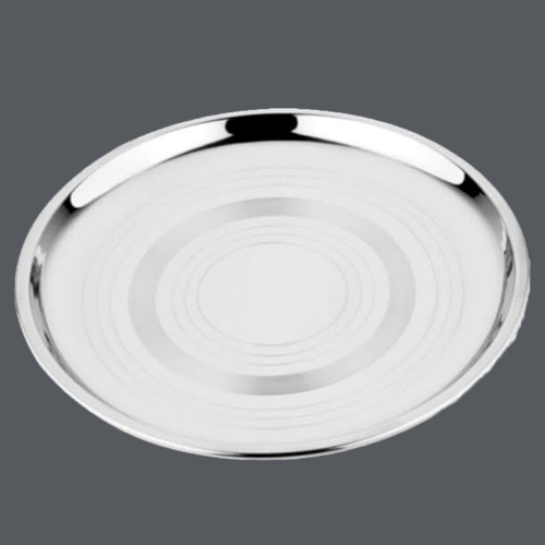 Stainless Steel China Plate - Customized Sizes, Polished Finish, Elegant & Durable Design for Commercial and Household Use