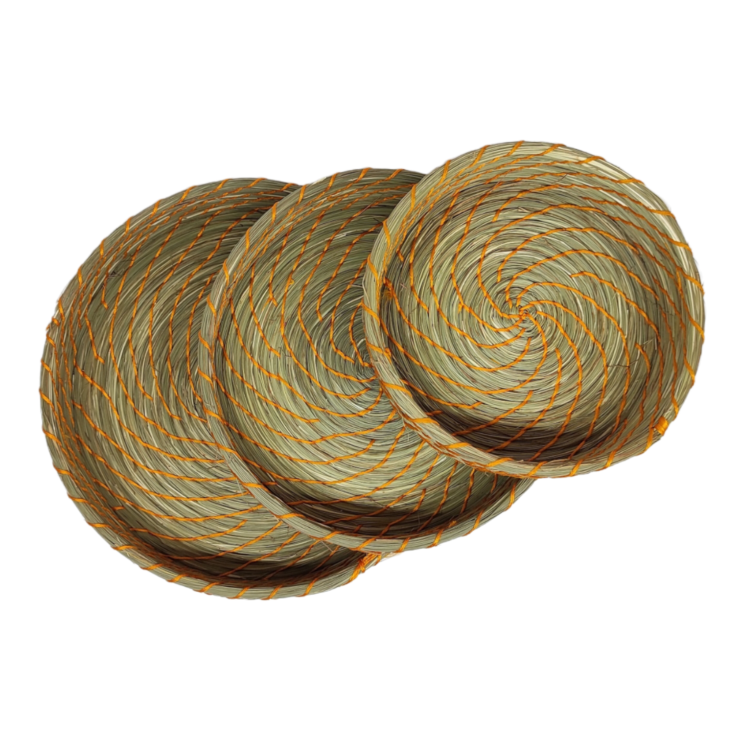 Sabai Grass Woven Tray Size: 12 Inch