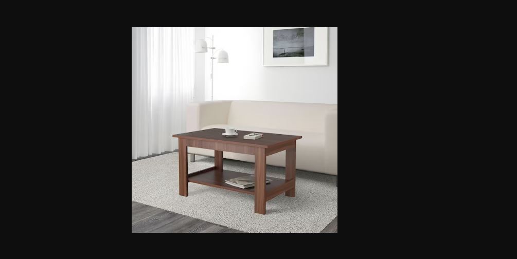 Coffee Table - Particleboard And Melamine Foil, 50x45 Cm, Brown | Durable, Lightweight, Scratch Resistant, Traditional Chinese Style