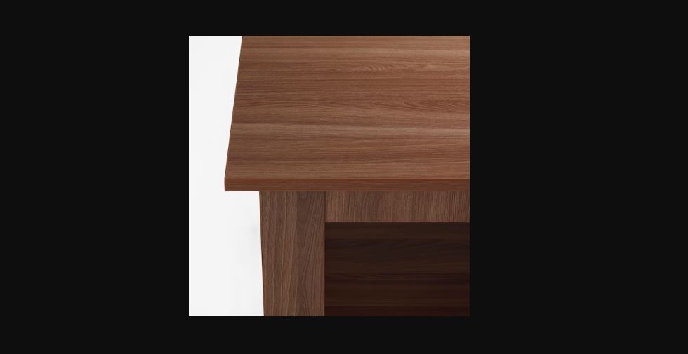 Coffee Table - Particleboard And Melamine Foil, 50x45 Cm, Brown | Durable, Lightweight, Scratch Resistant, Traditional Chinese Style