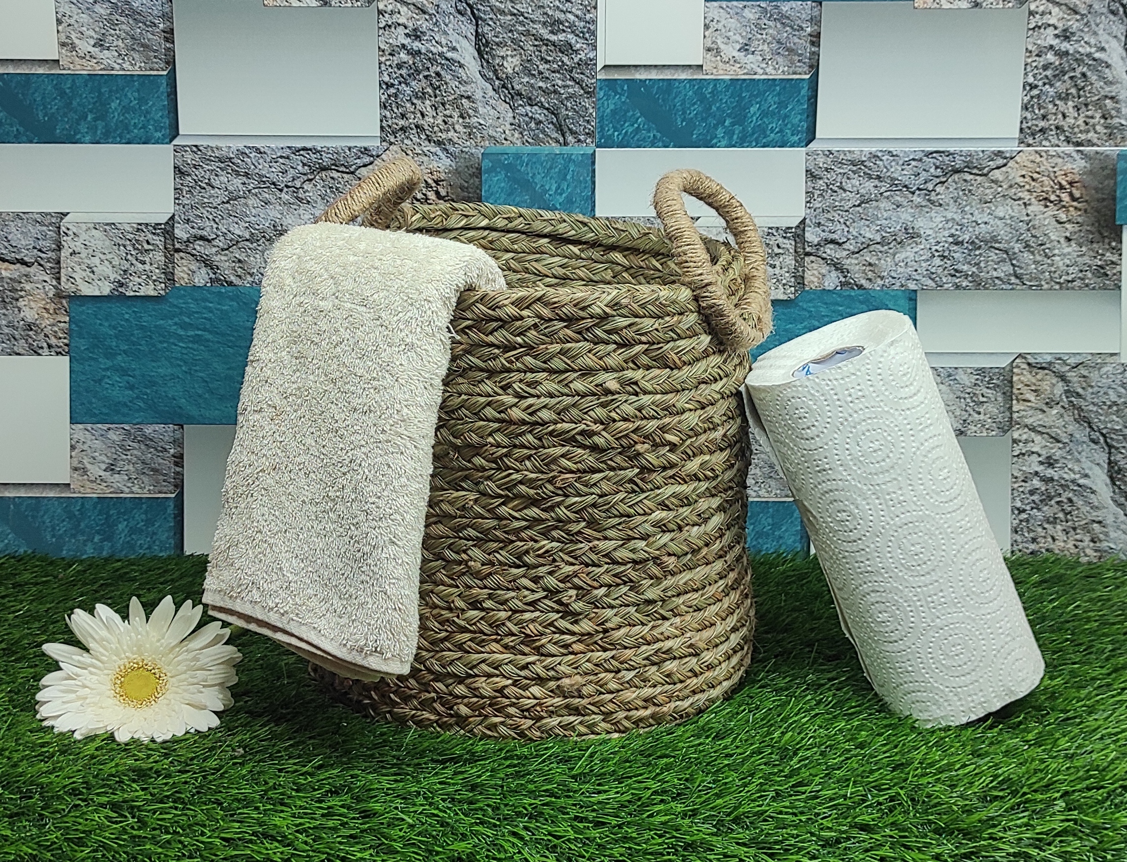 Sabai Grass Handmade Planter Dimensions: 10 Inch (In)