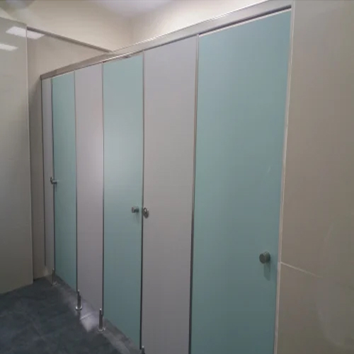 Glossy Airport Toilet Cubicle Partition