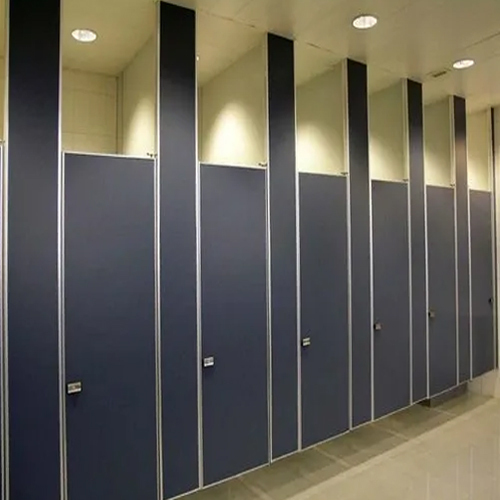 Glossy Ceiling Hung Toilet Cubicle