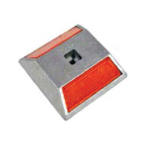 ऑरेंज और व्हाइट Sm122 एल्युमिनियम रोड स्टड
