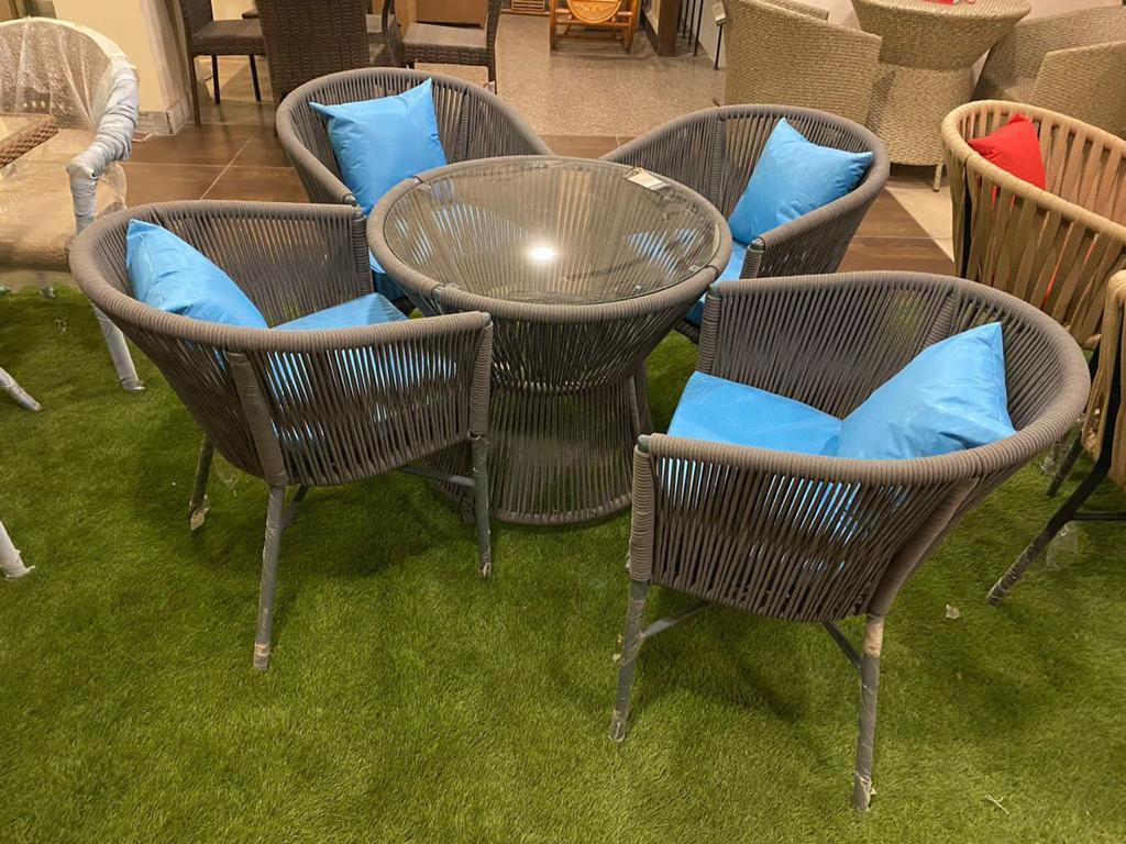 Braid Rope Outdoor Chair - Fabric Material, Eco-friendly Design, All Colors Available | Durable, Lightweight, Rust Proof, No Assembly Required