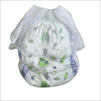 White Printed Soft Disposable Baby Diaper