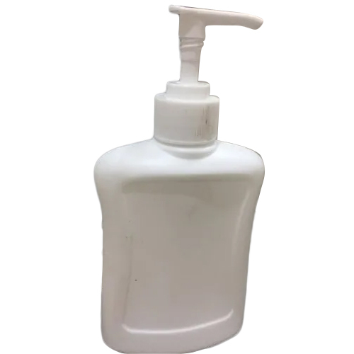 Manual Pump Hand Wash Plastic Bottle - HDPE Material, Various Sizes Available, White Color | Hygienic Pump Mechanism, Ideal for Home and Industrial Use