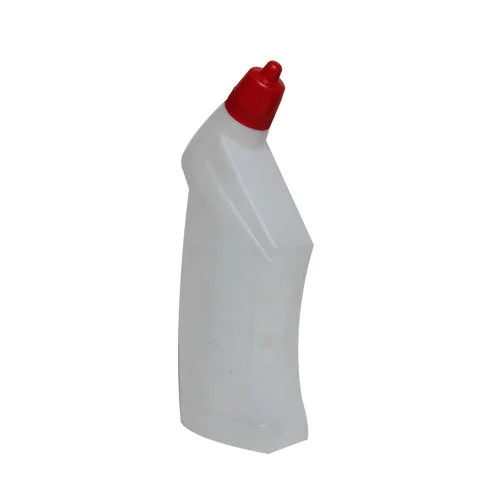 500 ML Liquid Toilet Cleaner Bottle - Plastic Construction, White Color | Industrial Chemical Use, Warranty Included