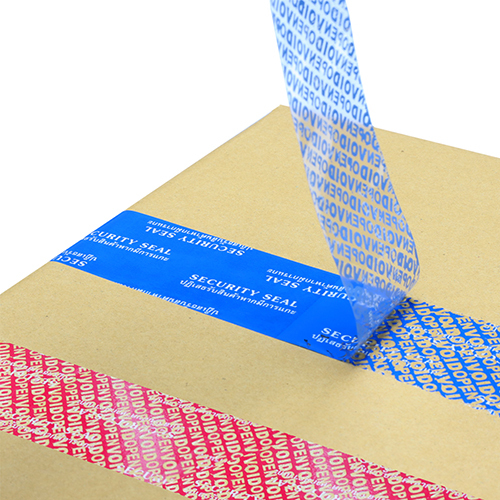 सिक्योरिटी वॉयड ओपन पैकिंग टेप बढ़ाव: सामान्य