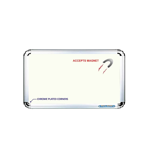 White Marker Magnetic Boards - Metal, Rectangle Shape | All-Age Use, Versatile Writing Surface