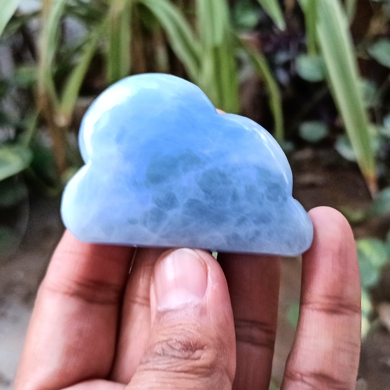 Easy To Clean Blue Calcite Clouds For Home Decoration