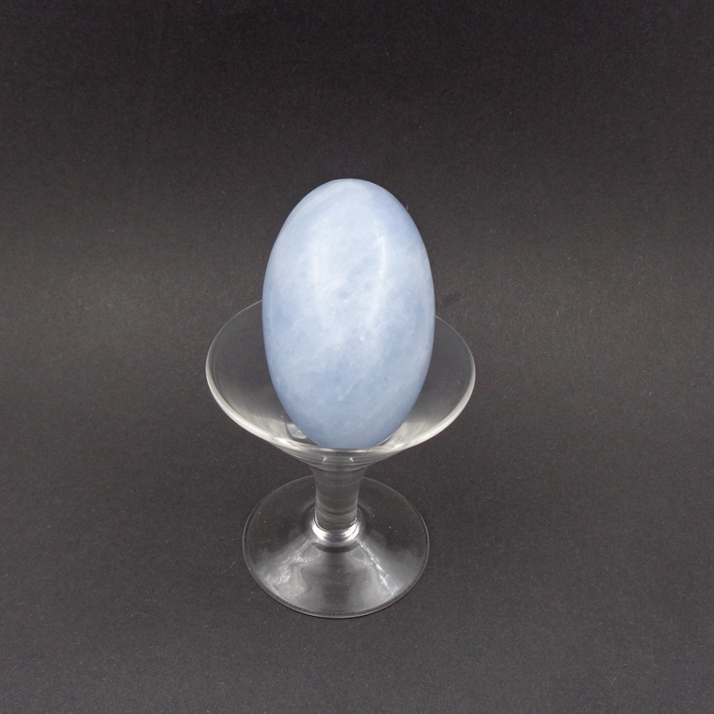 Easy To Clean Blue Calcite Eggs For Home Decoration