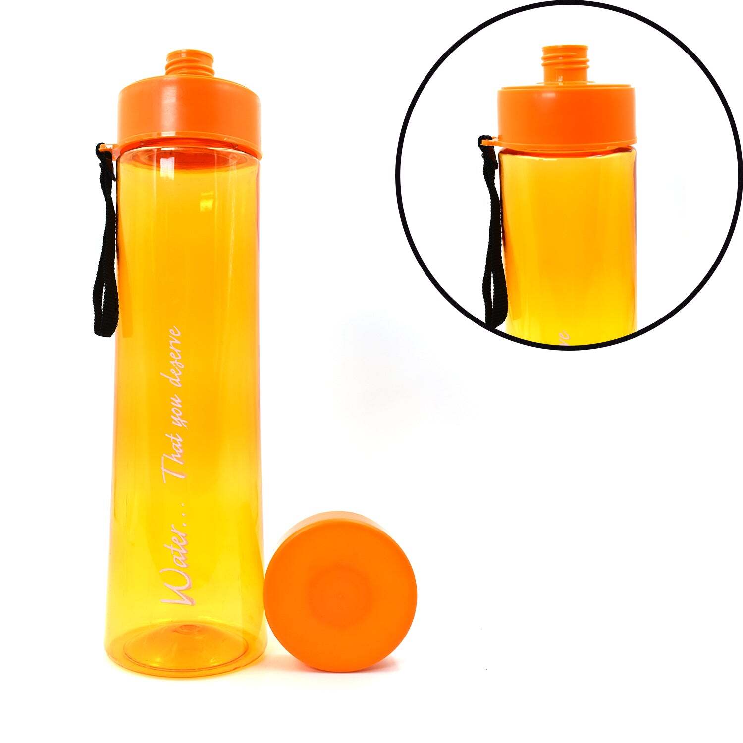 Transparent Unbreakable Leakproof Durable Bpa Free Non-toxic Plastic Water Bottles 1 Litre (Pack Of 3 Assorted Color) (2716)