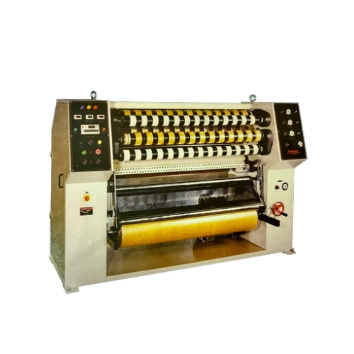 Slitting Rewinding Machine - CNC Technology , Semi Automatic Operation with Electric Power Source and Painted Finish