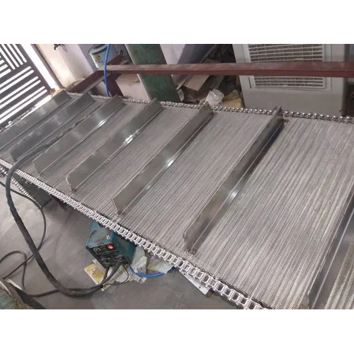 फार्मा मशीन के लिए स्टील वायर मेश चेन