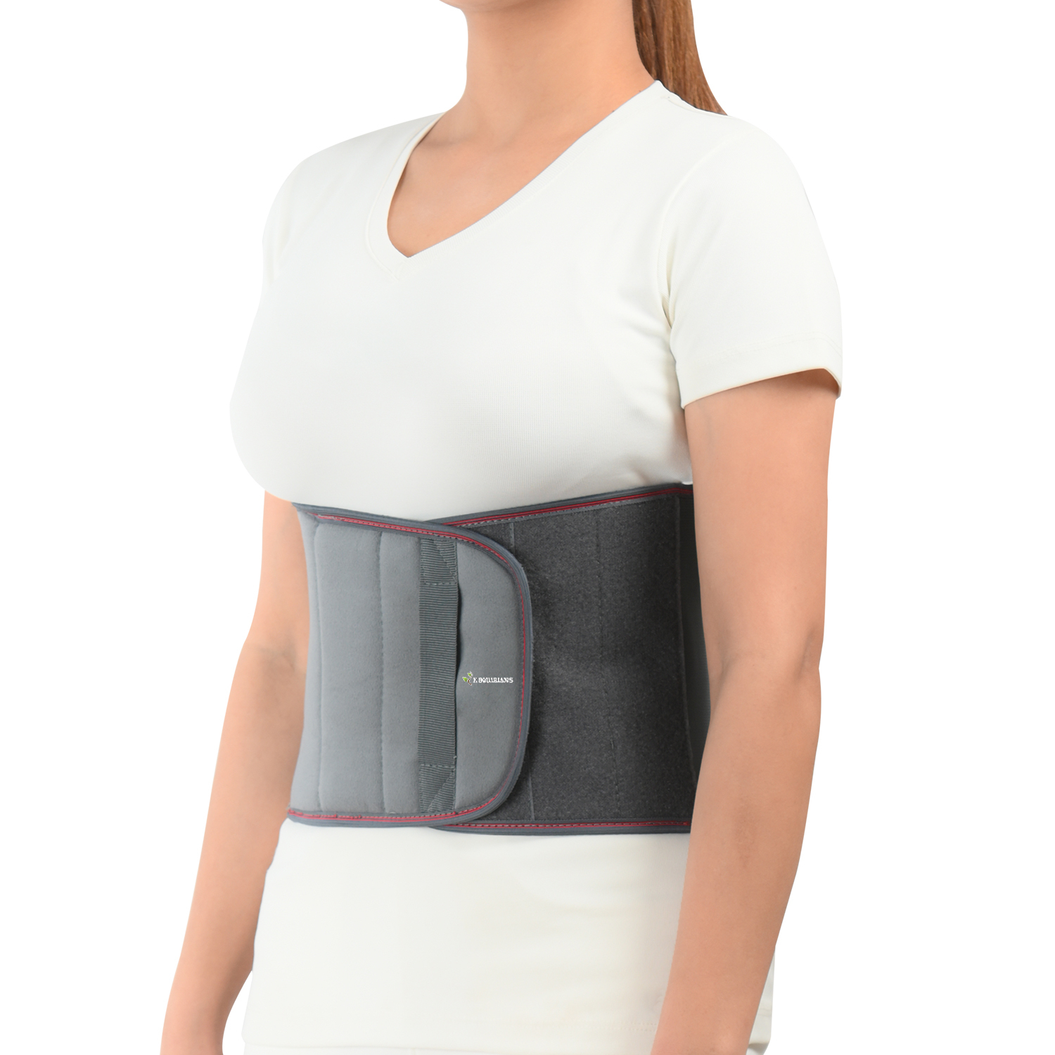 Abdominal Belt - Polyester, 24.5x20.8x5 Cm | Adjustable Tummy Trimmer, Lightweight Support For Postpartum Recovery, Dual Buckles For Compression