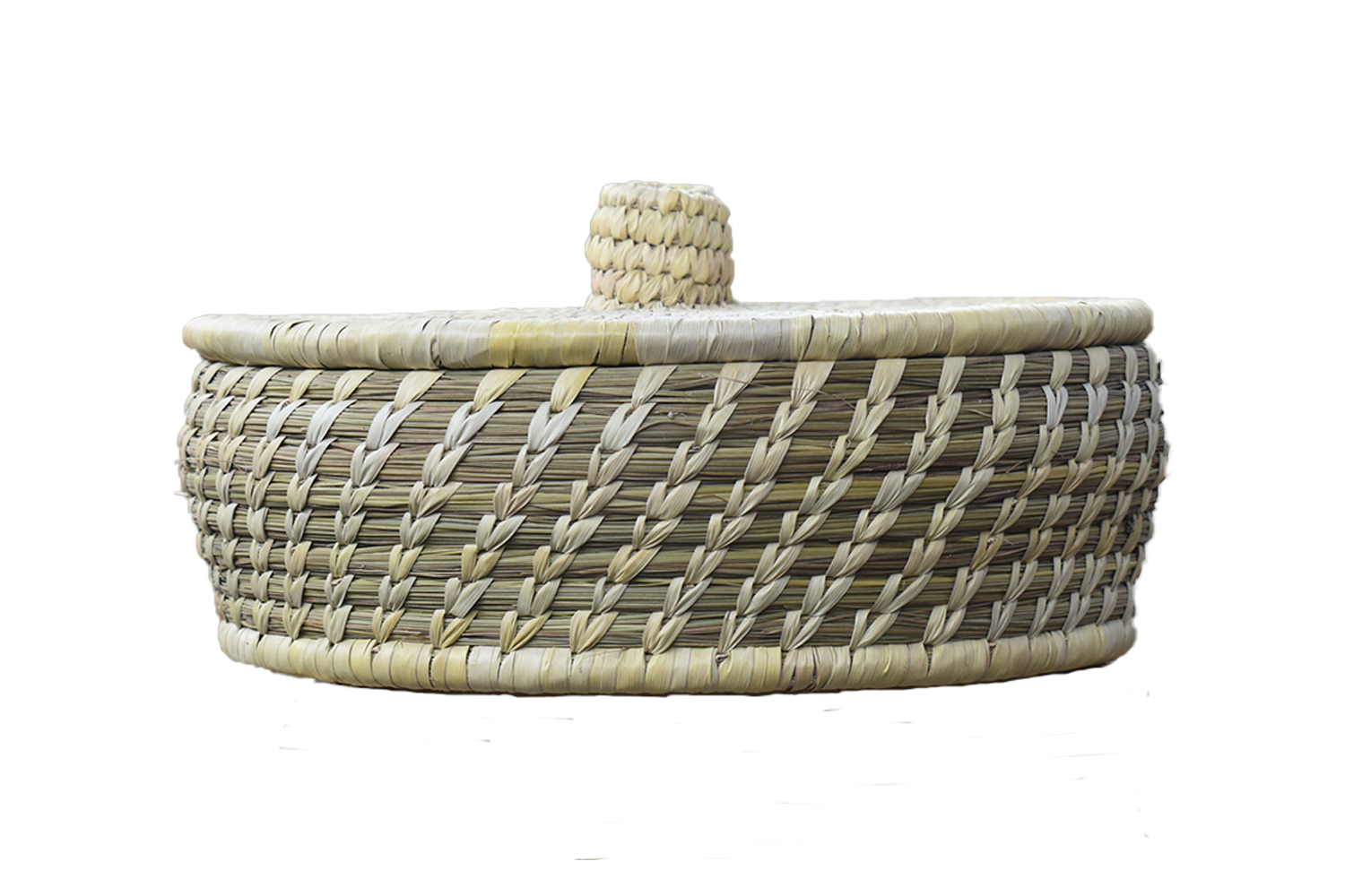 Handicraft Sabai Grass Thread Chapati Box Length: 7 Inch (In)
