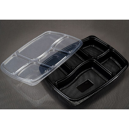 5 कम्पार्टमेंट डिस्पोजेबल फूड ट्रे आवेदन: वाणिज्यिक