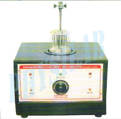 Tablet Disintegration Test Apparatus - Stainless Steel, Single Disc with Six Removable Glass Vessels | 1000ml Beaker, Maintains 37°C Temperature Accuracy ±10°C
