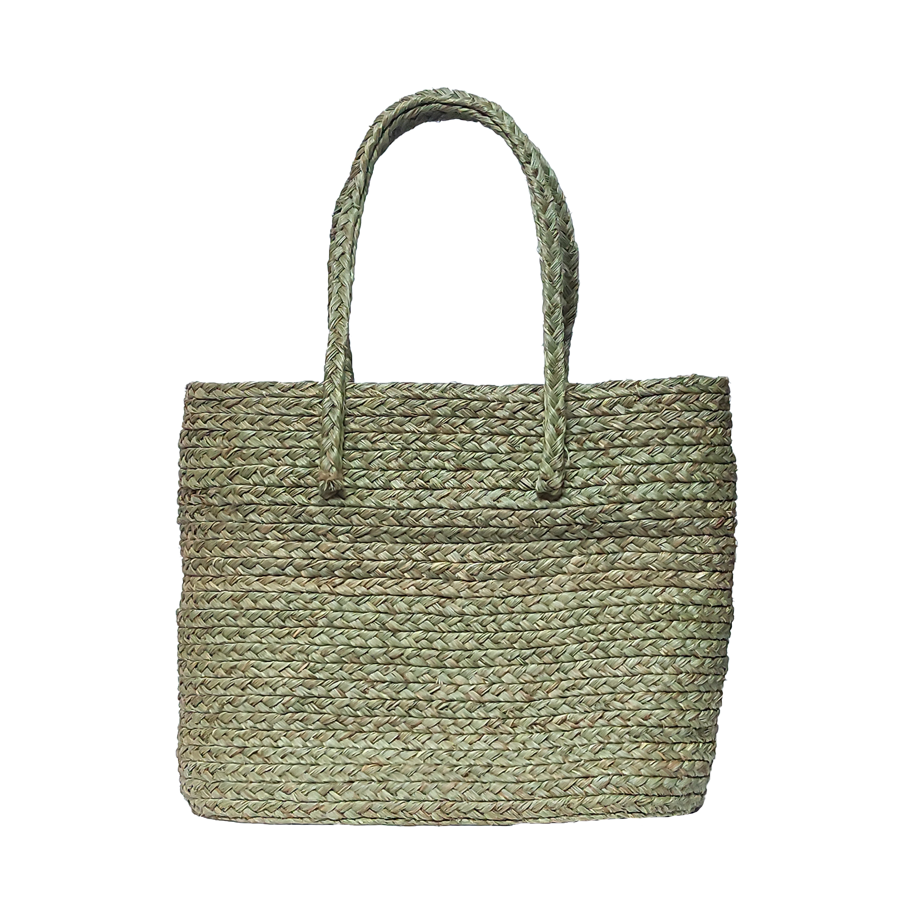 Narural Grass/ Color Dyne Sabai Grass Shopping Bag