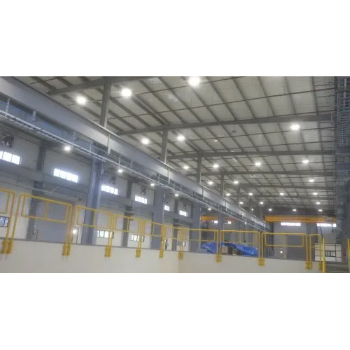 ग्रे प्रीफैब्रिकेटेड मेटल बिल्डिंग