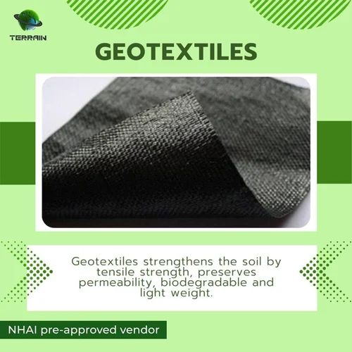 Non Woven Geotextile Fabric - Polyester/polypropylene, 100m/150m Length, White & Black Color | Waterproof, Lightweight, High Tensile Strength, Uv-resistant