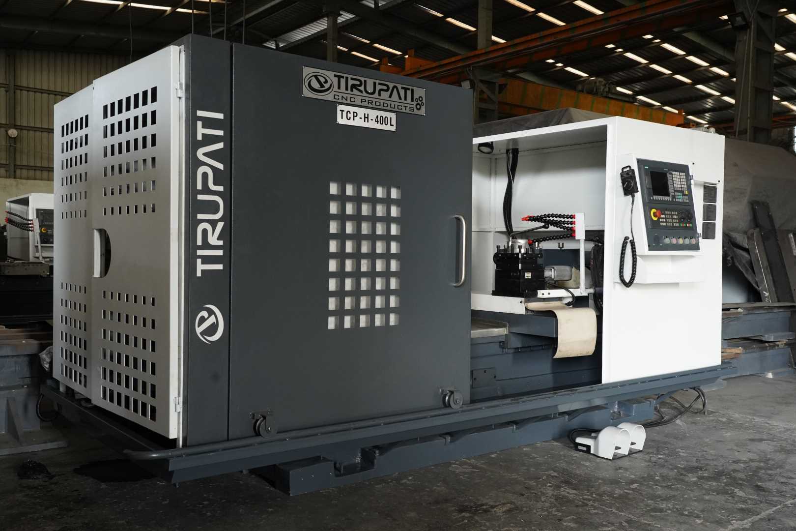 Gray Cnc Lathe Machine - Tcp H-400l-3000