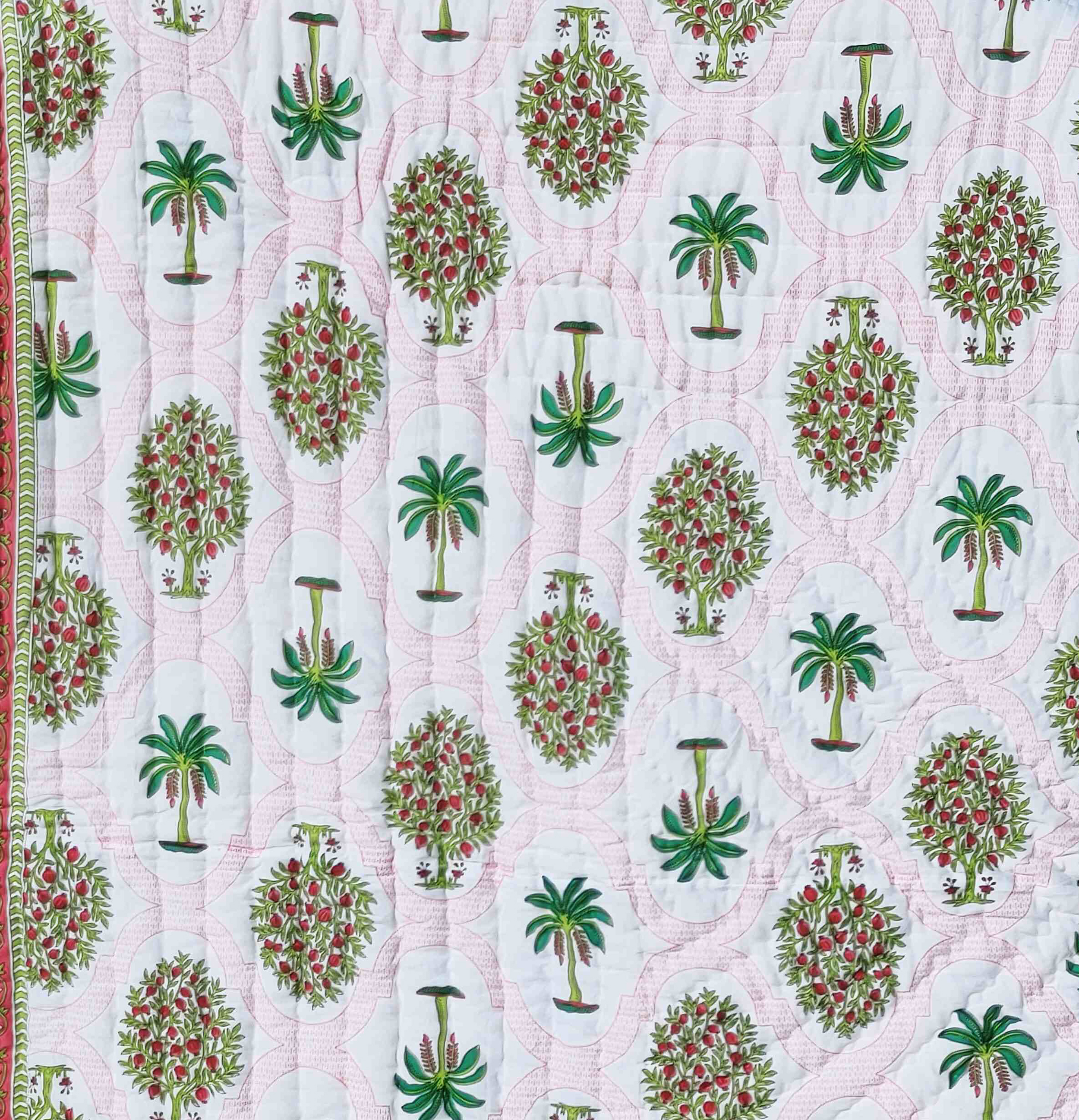 Printed Hand Block Cotton Quilt