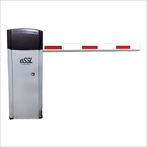 Boom Barrier - Durable Steel, Automatic Access Control System | BG100 BDC36DC, Industrial Usage, Elegant White Design