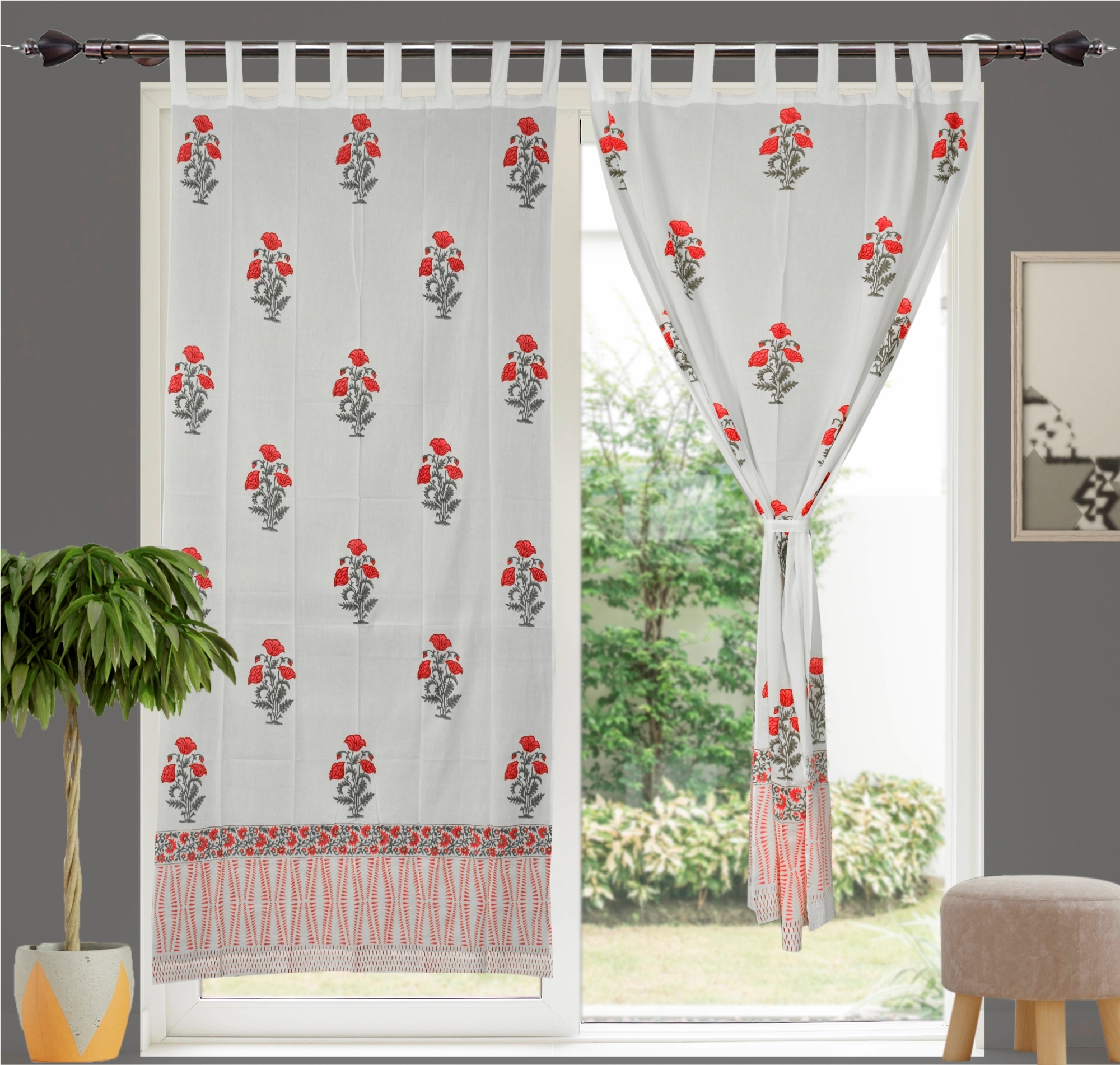 Show As Images Tie Dye Curtain Valances