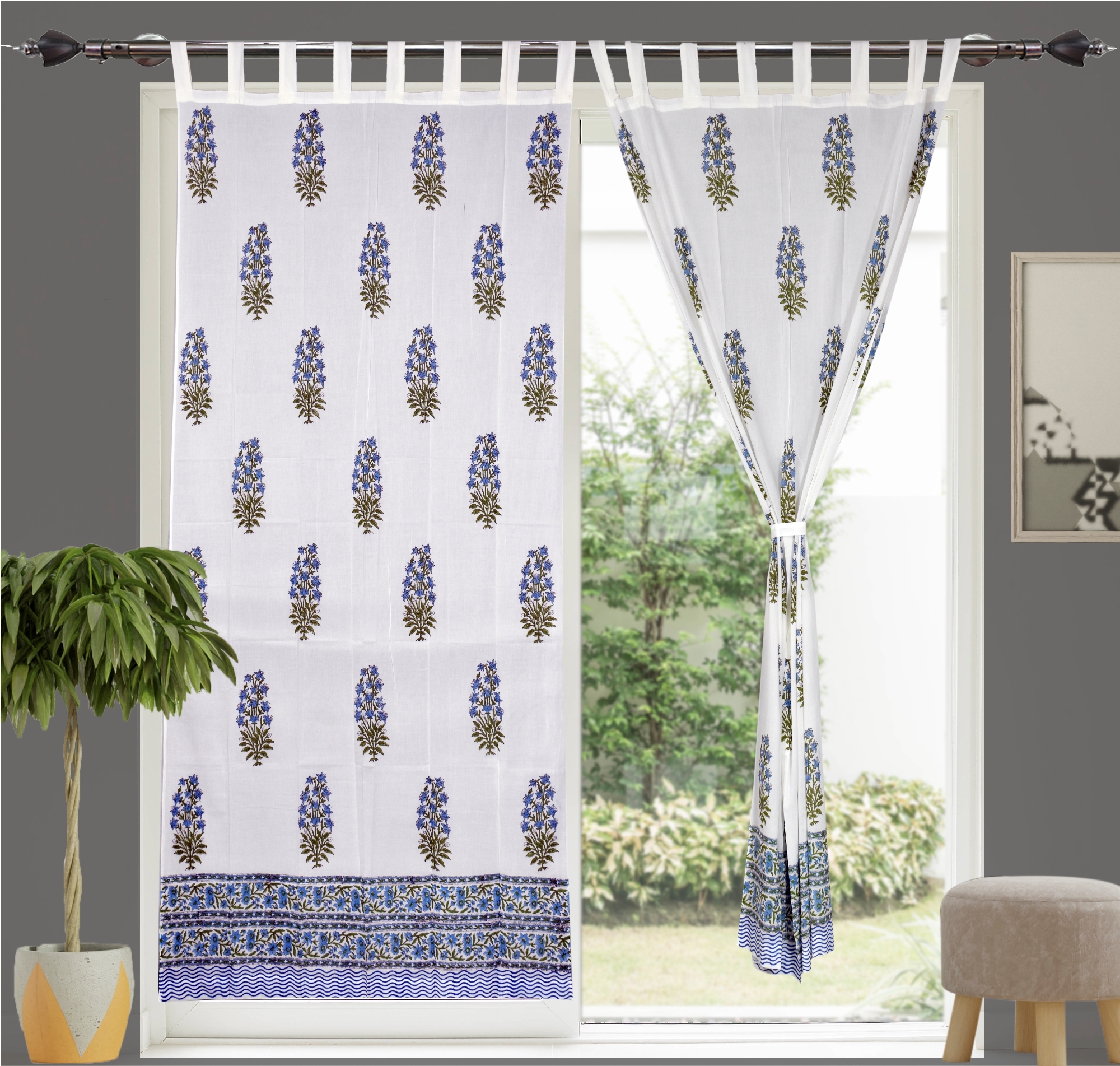 Show As Images Tie Dye Curtain Valances