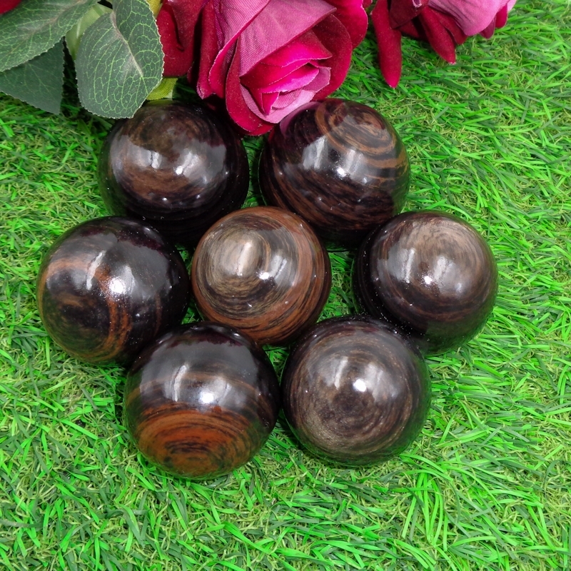 Easy To Clean Black Eye Obsidian Sphere Home Decoration