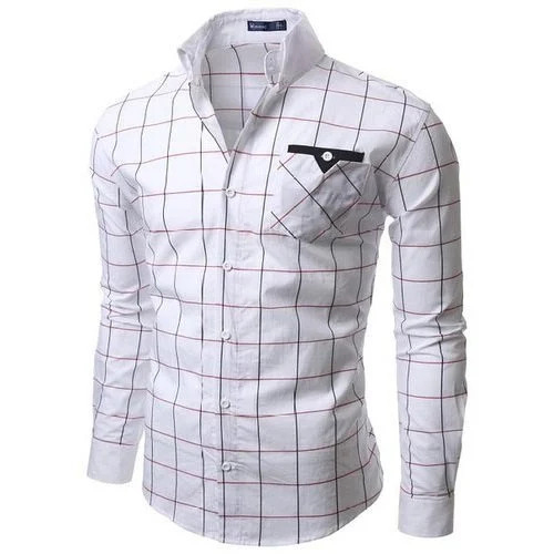 Men Casual Wear Cotton Shirt - Full Sleeves, Multiple Colors | Washable, Colorfastness, High Tear Strength, Fine Stitching