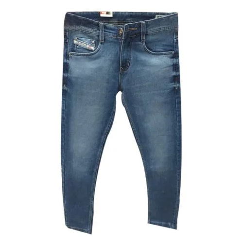 Washable Men Denim Slim Fit Jeans